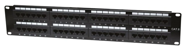 Intellinet Patch Panel, Cat6, UTP, 48-