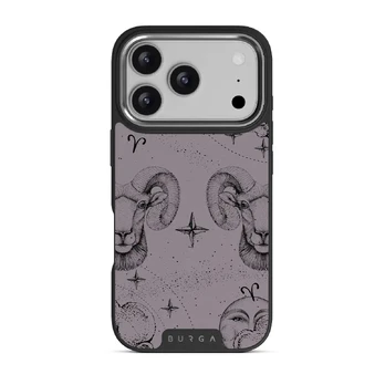 Aries - iPhone 17 Pro Case, Elite Dark (MagSafe) / Silver / Purple
