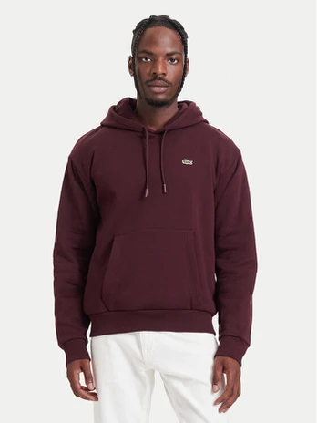 Lacoste Džemperis SH8863 Tamsiai ruda Relaxed Fit