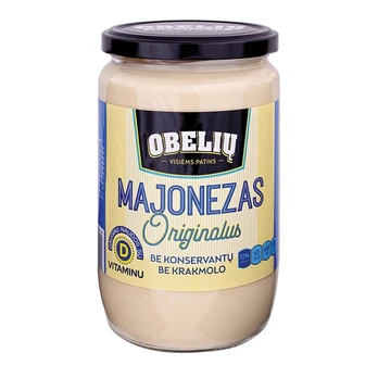 Majonezas OBELIŲ Originalus 72% rieb., 650 ml