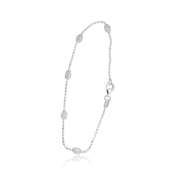 Sidabrinė apyrankė „Moon Beads IV“