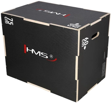 Rampa HMS Reinforced Plyometric Box DSC02, 75 cm