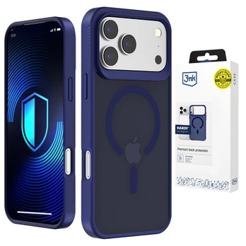 Dėklas Apple iPhone 17 Pro / iPhone 18 Pro - 3mk Hardy Hazy MagCase Blue, Violetinė