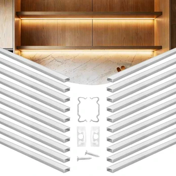 20 dalių 1 m U formos LED aliuminio profilis