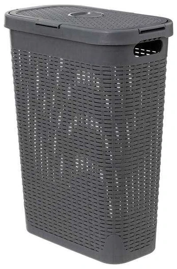 Aukštas skalbinių krepšelis iš plastiko, 40 l