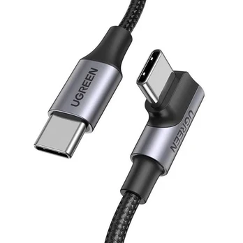 UGREEN US334 USB-C - USB-C kampinis laidas 5A PD 100W 1m