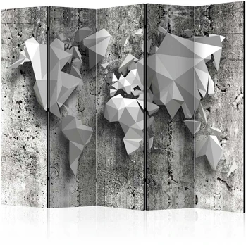 Artgeist Pertvara - World Map: Origami II [Room Dividers]