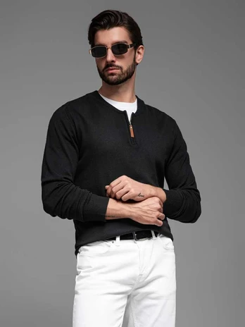 men's sweater - juodas
