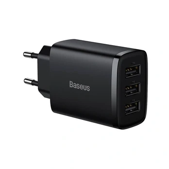 Baseus Compact Quick Charger, 2x USB