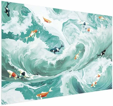 Artgeist Plakatas - Fish and Waves