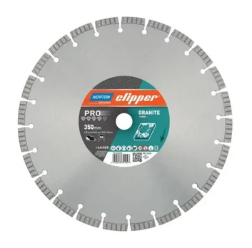 230x22,23mm Deimantinis pjovimo diskas granitui NORTON Clipper Pro Granite Turbo