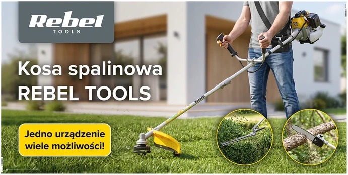 Baner Rebel Tools - žoliapjovė (200 x 100 cm)