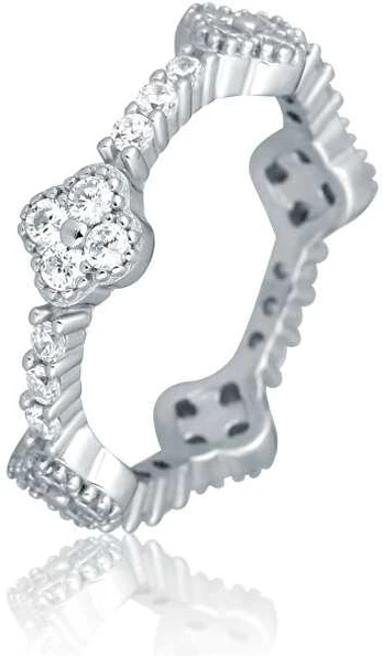 JVD Dazzling sidabrinis ring with zircons SVLR1156XH2BI