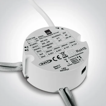 9W LED maitinimo šaltinis, 350-700mA, 6-25V, DALI/PUSH, 89009L