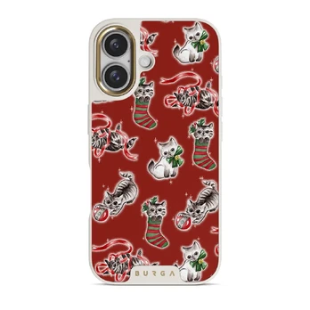 Merry Kitty - iPhone 16 Case, Elite Light (MagSafe) / Gold