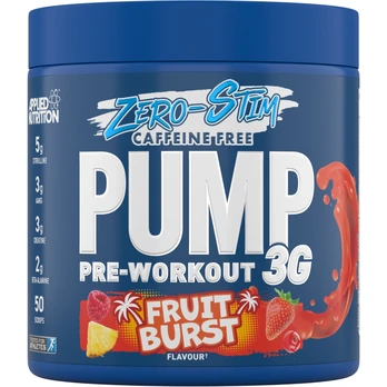 Applied Nutrition Pump 3G Zero Stim Caffeine Free Pre Workout 375 g. - Icy Blue Raz skonis