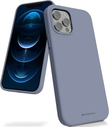 Dėklas Mercury Silicone Case Apple iPhone 16 levandos pilka