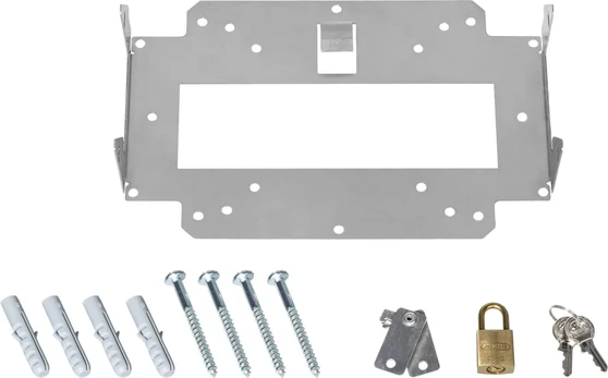 No Name LANCOM Wall Mount + Lock (LN, Bulk 10) Metallic