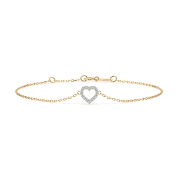 Auksinė apyrankė su deimantais „Amor V“
