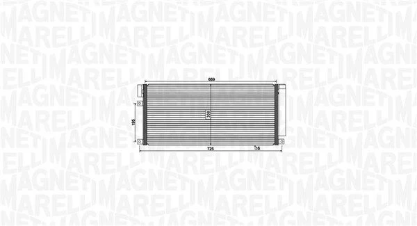Kondensatorius, oro kondicionierius MAGNETI MARELLI 350203806000