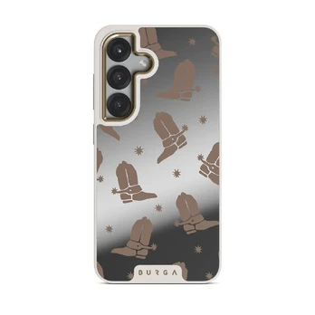 Howdy - Samsung Galaxy S25 Case, Elite Mirror Light (Magnetic) / Gold