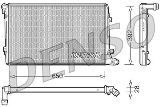 Variklio radiatorius DENSO DRM32019