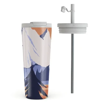 Summit - Travel Mug, 700 ml / Flap & Straw Set