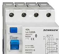 Mto Electric As Schrack PFI Relæ AC/DC - 4P 63A 10kA 300mA Type B