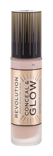 Makeup Revolution London Conceal & Glow Foundation 23ml F2 kaina