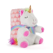 Pliušinis žaislas su pleduku Perletti Tiara Unicorn Soft blanket, 22cm kaina