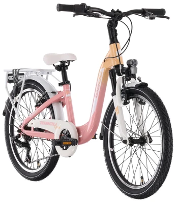 Dviratis Tabou Queen 20 coral-baltas