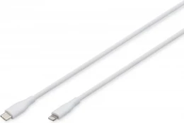DIGITUS USB 2.0 Kabelis Typ C -Lightning Silikon St/St 2m baltas