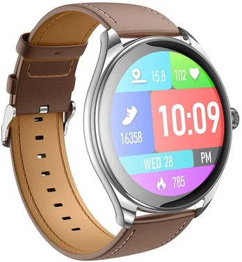 Dėklas HOCO smartwatch with call function AMOLED Y22 sidabrinis