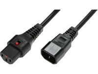 MicroConnect Extension cord with IEC LOCK C13-C14, 5m