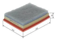 Oro filtras BOSCH F026400613 kaina