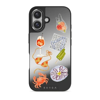Seaside Muse - iPhone 16 Case, Elite Mirror (MagSafe) / Gunmetal