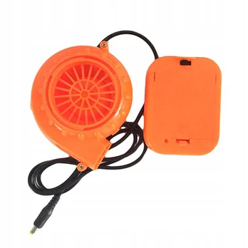 Mini oro ventiliatorius pripučiamiems daiktams oranžinis nešiojamas