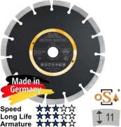 Deimantinis diskas Samedia MST 125 x 22 X-Lock kaina