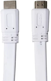 Sinox Vienas HDMI™ plokščias plonas kabelis. 1 m. Balta