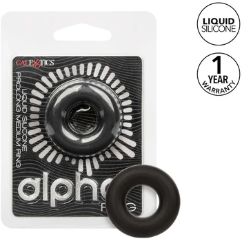 CALIFORNIA EXOTICS - ALPHA PROLONG MEDIUM RING Juodas