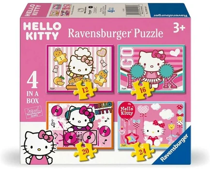 Kelioninis Ravensburger Hello Kitty puzzle 12-16-20-24pcs