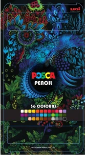 POSCA farveblyanter, 36 ass. Farver