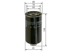 Kuro filtras BOSCH F026402270 kaina