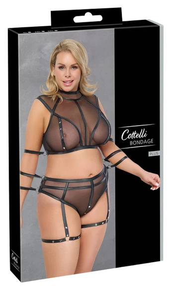 Cottelli bondage Top Set Bondage 3XL Seksuali liemenėlė