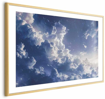 Artgeist Plakatas - Starry Clouds and Soft Light Over a Corner of the Sky