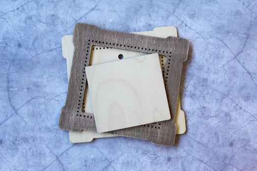 Frame gray-blue square small OR-264