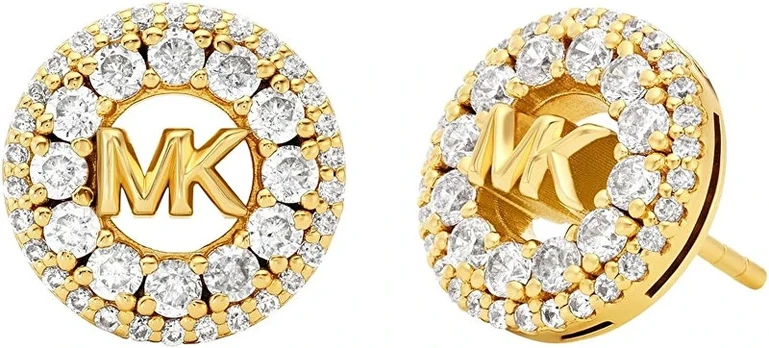 Michael Kors Gold-plated earrings with cubic zirconia MKC1827710