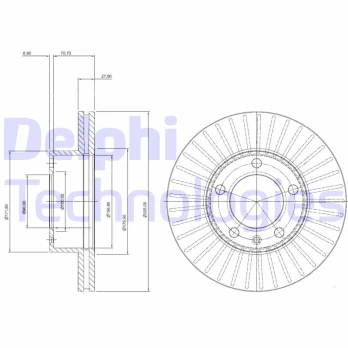 Stabdžių diskas DELPHI BG9692