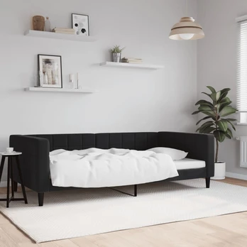 Lova Sofa, juodos spalvos, 100x200cm, aksomas