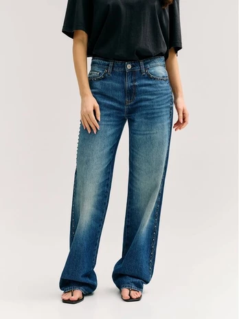 Guess Džinsai 183633 Mėlyna Relaxed Fit